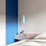 Designer Colored Pendant Lamps LED Stained Glass Pendant Light Bar Shop