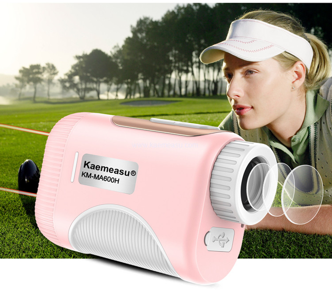 kaemeasu Mini Laser Rangefinder Rechargeable Golf Range Finder With Magnetic Adsorption MA600