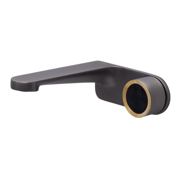 Buy cheap 189mm Depth Wall Mounted Bathroom Faucet Waterfall Brass Washroom Basin Tap from wholesalers