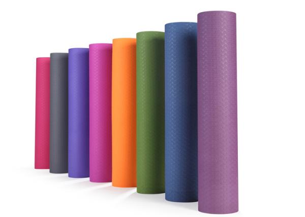Buy cheap Recyclable One Color Tpe Yoga Mat , Non Toxic Yoga Cushion Mat Eco - Friendly from wholesalers