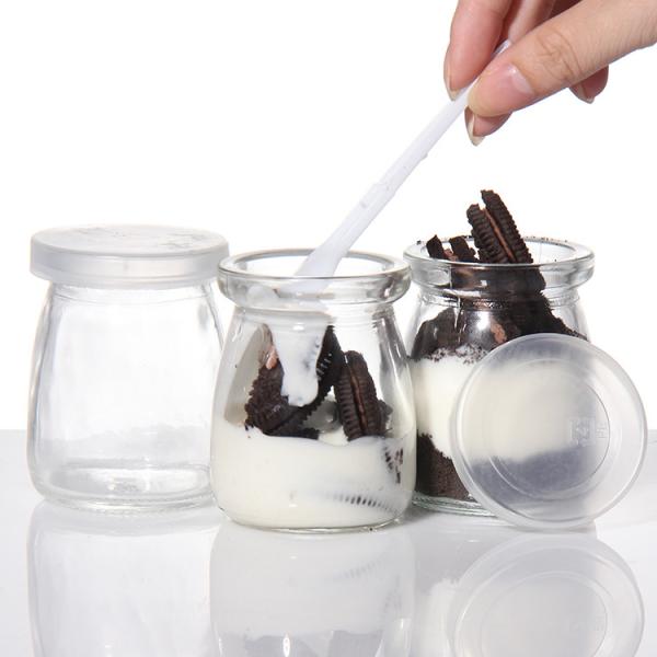 Buy cheap Custom Design Leak Proof Wish Favor Glass Bottles Candy Beverage Jars For Baked Mousse from wholesalers