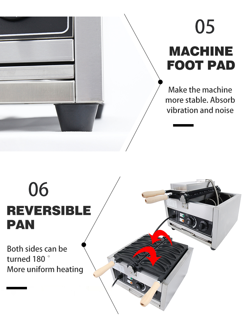 370*365*260mm Non-sticking Stainless Steel Snack Machine for Industrial and Commercial