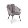 Buy cheap Metal AJUNION 6 Seater Outdoor Furniture with Fire Pit Table and Rope Weave Armchair from wholesalers