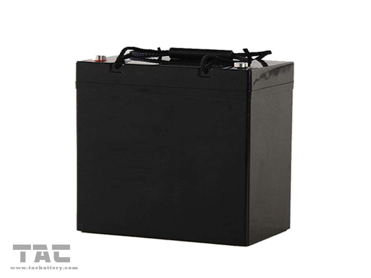 Black 12V 50AH AGM Dry Lead Acid Car Battery For Electric Bike ROHS and UL and CE