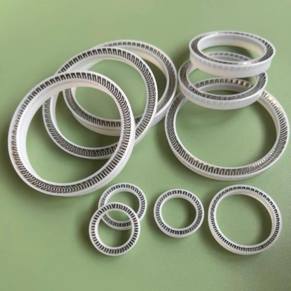 PTFE PEEK Material Spring Energized Seals For Canned Equipment High Temp