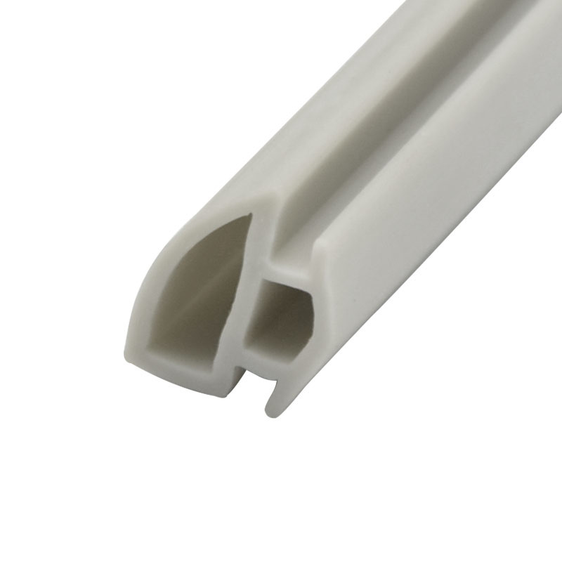 200 Meters / Roll PVC Rubber Strip For Wardrobe Door Light Grey