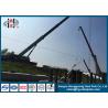 Buy cheap Hot Dip Galvanized Conical Tapered Steel Electric Pole With Climbing Ladder from wholesalers