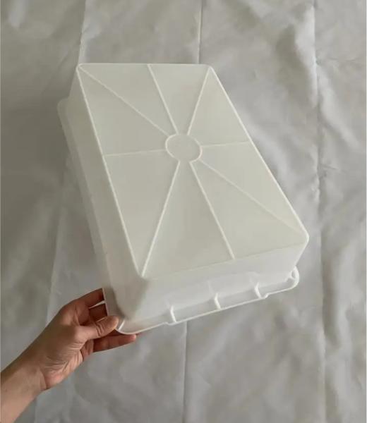 Buy cheap Food Grade Crate Supermarket Long Cutlery Square Tray Receiving Basin from wholesalers