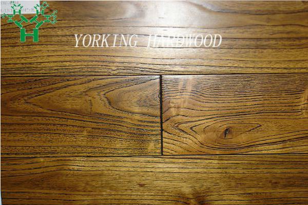 Buy cheap Dark brushed asian teak hardwood flooring from wholesalers