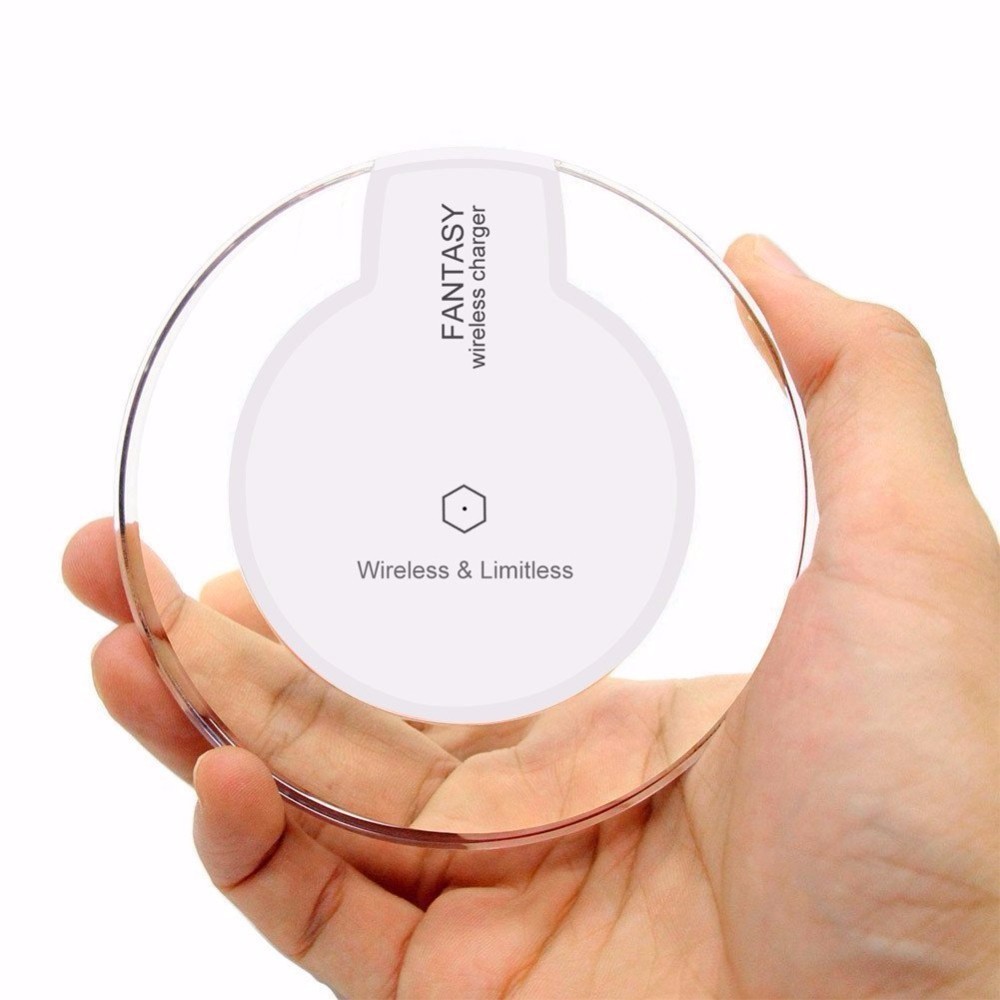 Round Crystal Fantasy Wireless Charging Pad Qi Wireless Charger for Samsung Galaxy
