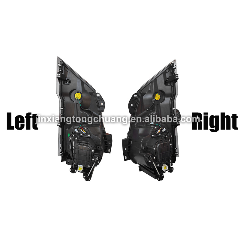 Year 2005- Brightness Headlights for Modern Design foton aumark Truck in Transparent Black