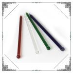 6.8 Inch Straight Colorful Glass Dabber Mixed Color Stick Shaped Dabber