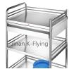 Buy cheap 201 304 SS Three - Layer Treatment Medical Trolley Cart from wholesalers