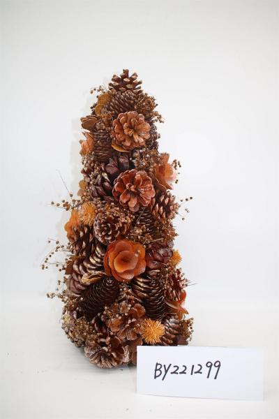 Buy cheap Christmas Decor Table Ornaments Pinecone Tree Wooden Christmas Tree Decorations For Home from wholesalers