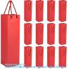 Buy cheap Package Thick Kraft Paper Wine Tote Gift Bags For 1 Bottle, Sturdy Paper Wine Gift Bags With Handles from wholesalers