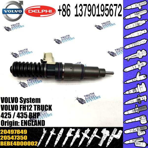 Diesel parts nozzle assembly pump injector BEBE4D00002 injector 20497849 for VOL