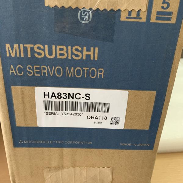 Mitsubishi HA83NC-S AC Servo Motor 3 PHASE 1 KW 141 V 3000 RPM 5.2 A CIB NEW AND