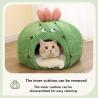 Buy cheap Cactus Cat Cactus Bed Warm Cat Bed Wholesale Semi Closed Cat House Winter Inner Cushion Supplies from wholesalers