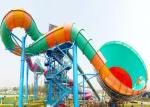 Latest Funny Custom Water Slides Colorful Fiberglass For Aqua Park