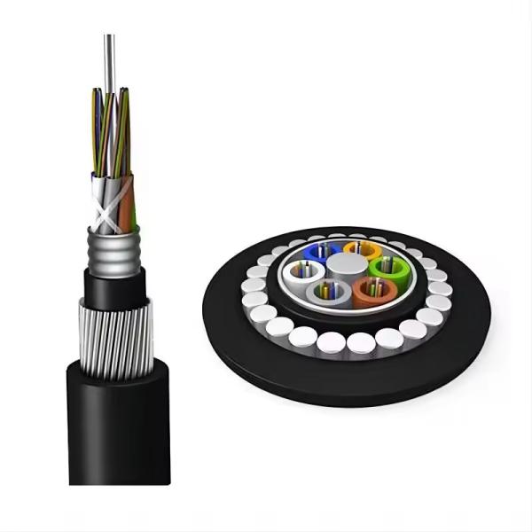 48 core GYTA33 Steel Wire direct burial Armored underwater submarine fiber optic