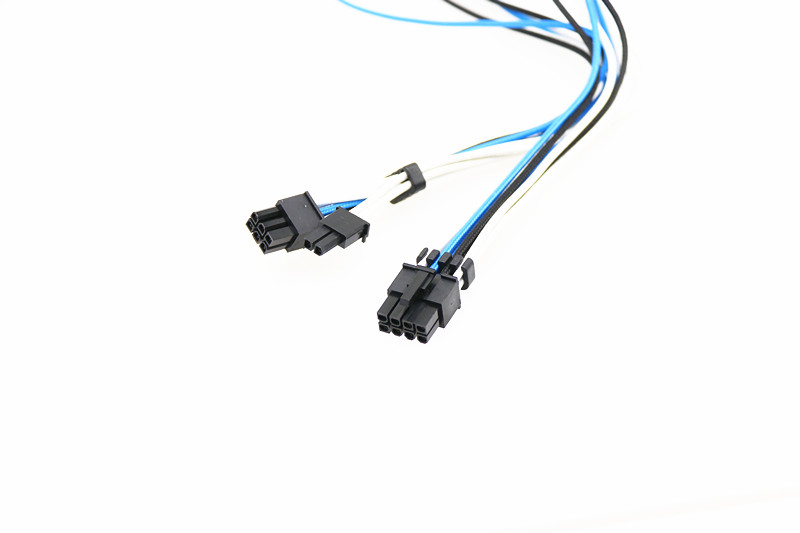 Modular Cable for Power Supply with Extra-Sleeved 24 Pin 8Pin 6Pin Length 620mm Blue/White
