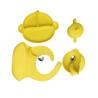 Buy cheap Practical Silicone Baby Feeding Set Tableware Cartoon Monkey Shape Food Grade from wholesalers