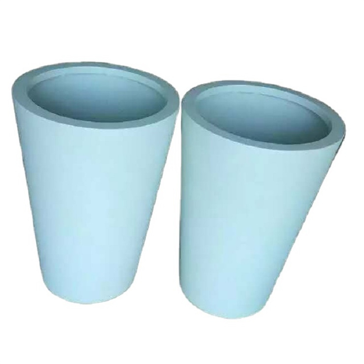 Easy to assemble high white planters vertical flower pots