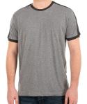 Men Long Line Round Neck Short Sleeve 180gsm Blank T Shirts Smart Casual