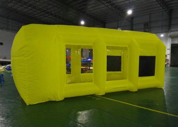 Buy cheap Eco Friendly Yellow Commercial Inflatable Event Tent / Inflatable Spray Booth from wholesalers