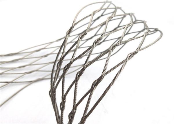 Buy cheap Light Weight Knitted Stainless Steel Ferrule Rope Mesh For Commercial Guard Rail System from wholesalers