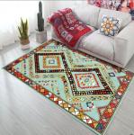 Bosmia Ethnic Style Rectangle Living Room / Hotel Floor Carpet With Special