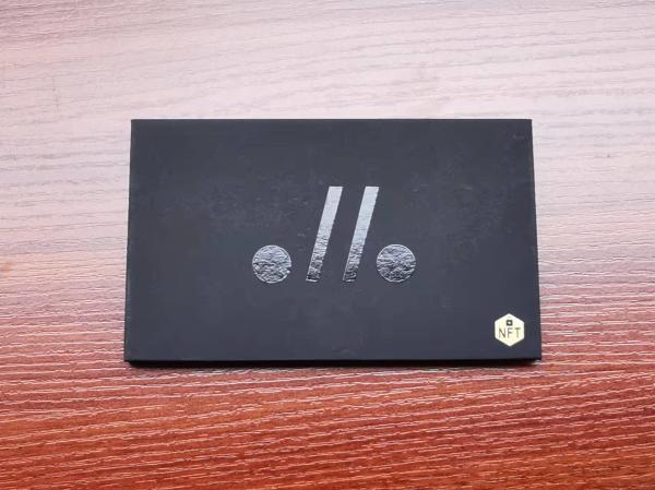 Buy cheap Custom Logo Hot Stamping UV Black Paper Free Gift Card Box VIP Credit Card Packaging from wholesalers