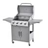 Buy cheap Metal Type Steel Portable 4 Burner Gas Bbq Grill for Commercial Smokeless Cooking from wholesalers