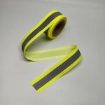 Yellow Silver Yellow High Visibility Reflective Webbing For Garments Bags