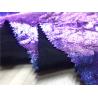 Buy cheap Anti - Mildew Garment Leather Fabric 54" Width Purple Color Customized Printed from wholesalers
