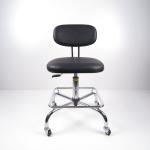 Buy cheap Black PU Leather Ergonomic ESD Chairs Work Office Conductive Chair With Foot from wholesalers