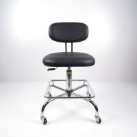 Buy cheap Black PU Leather Ergonomic ESD Chairs Work Office Conductive Chair With Foot product
