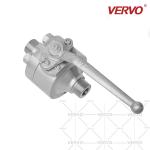 MNPT 2 Piece Ball Valve Welding Forged 2PC High Pressure 3/4'' Hard Seal Float
