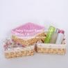 Buy cheap Wicker storage baskets with mat customize size handcraft wicker arts ECO Home Garden handmade wicker manufacturer from wholesalers