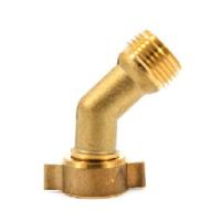 Buy cheap 3/4'' Lead Free Brass Hose Elbow , 45 Degree Garden Hose Elbow With Gripper product