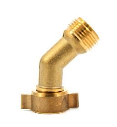 Buy cheap 3/4'' Lead Free Brass Hose Elbow , 45 Degree Garden Hose Elbow With Gripper from wholesalers