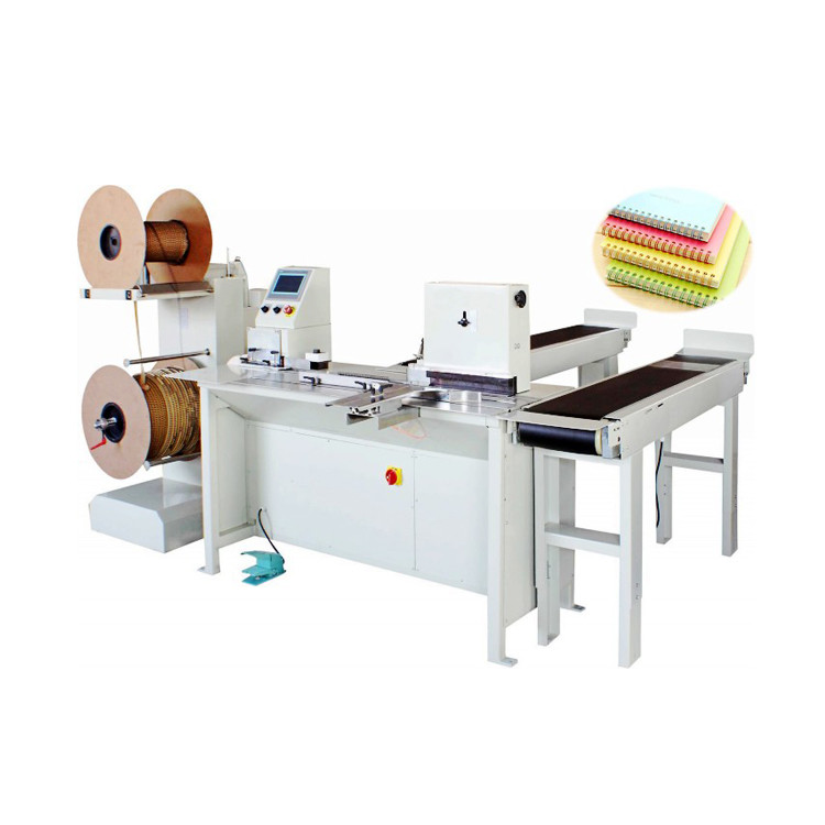 Max Binding Length 420mm nylon-coated Twin-Loop Wire Binding Machinery