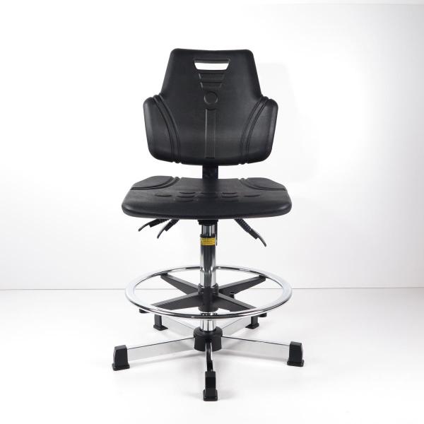 Buy cheap 360 Degree Swivel / Rotating Ergonomic ESD Chairs 350lb For High Lab Workbench from wholesalers