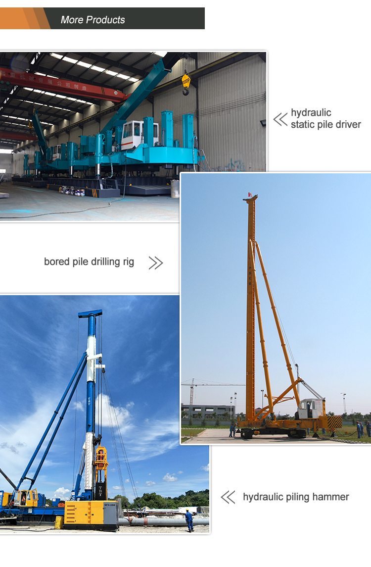 Geotechnical Foundation Drill Rig Energy Saving Environmental Protection