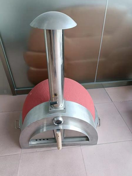 Buy cheap 4 Wheels Ceramic Pizza Oven 900mm Width Outdoor Ceramic Oven from wholesalers
