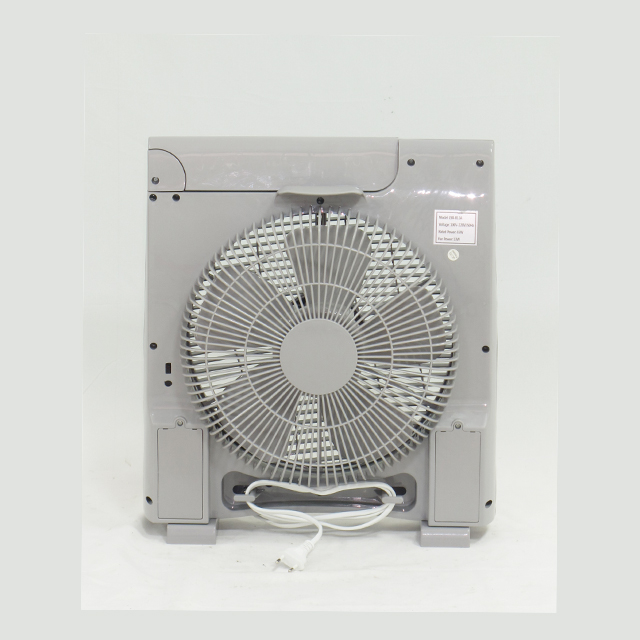 Household 12V Solar Energy Rechargeable Box Fan With LED Light