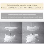Modern White Cloud Chandeliers Bedroom Living Room Dining Room Paper Chandeliers