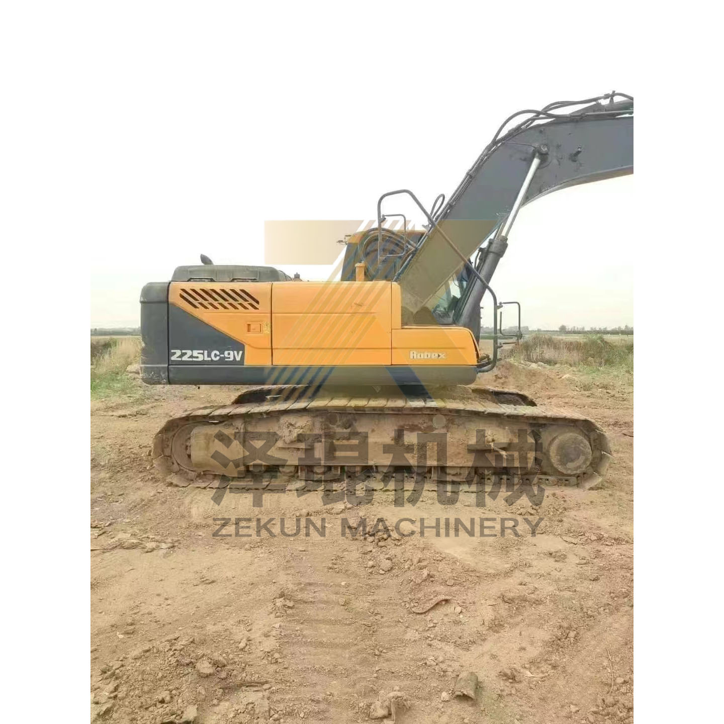 Second-Hand Hyundai 225 R225LC-9V 22.5Ton Excavator 1.05m³ Bucket