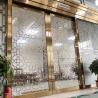Buy cheap PVD Color Stainless Steel Screen Partition Living Room Divider With Tempered Glass from wholesalers
