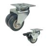 Buy cheap 360 Degree Rotating Hole Head Lockable PVC Caster Wheel For Freezer from wholesalers